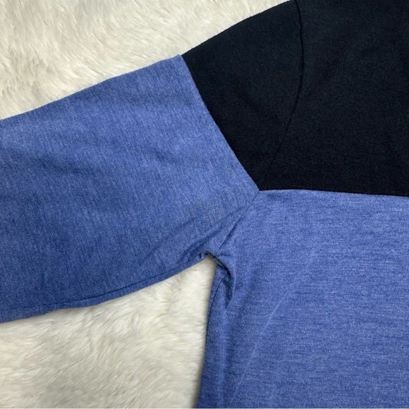 Shein Long Sleeved Shirt Two-Tone Blue & Black Size 7 - Picture 13 of 16